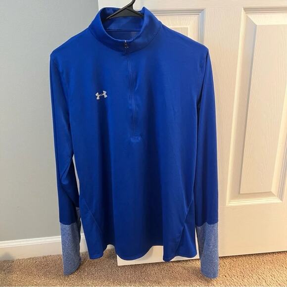 Under Armour Blue Heatgear Long Sleeve Size XL - Picture 1 of 6